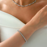 Gradıva Tennis Bracelet | Pırlanta Bilezik | 18 Ayar Altın