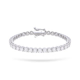Gradıva Round Tennis Bracelet | Pırlanta Bilezik | 18 Ayar Altın