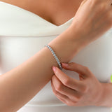 Gradıva Round Tennis Bracelet | Pırlanta Bilezik | 18 Ayar Altın