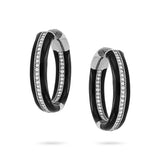Gradıva Onyx Hoops | Pırlanta Küpe | 18 Ayar Altın