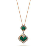Gradiva Malachites | Natural Diamond Necklace