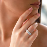 Gradıva Baguette Eternity | Pırlanta Tamtur Yüzük | 18 Ayar Altın