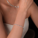 Gradıva Tennis Bracelet | Pırlanta Bilezik | 18 Ayar Altın