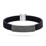 Gradiva Midnight Glory | Men's Diamond Bracelet | 14K Gold