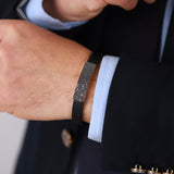 Gradiva Midnight Glory | Men's Diamond Bracelet | 14K Gold