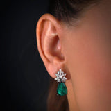 Gradıva Royal Emerald | Pırlanta Küpe | 18 Ayar Altın