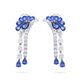 Gradıva Royal Sapphire | Pırlanta Safir Küpe | 18 Ayar Altın
