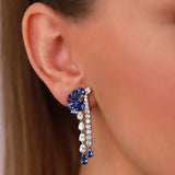 Gradıva Royal Sapphire | Pırlanta Safir Küpe | 18 Ayar Altın