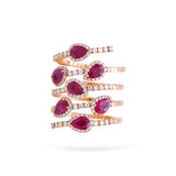 Gradıva Royal Ruby | Pırlanta Yüzük | 18 Ayar Altın