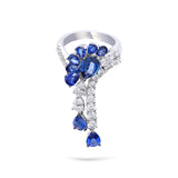 Gradıva Royal Sapphire | Pırlanta Safir Yüzük | 18 Ayar Altın