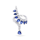 Gradıva Royal Sapphire | Pırlanta Safir Yüzük | 18 Ayar Altın
