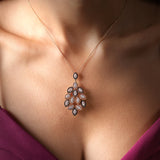 Gradiva Peacock | Diamond Pendant | 18K Gold