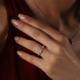 Gradiva Siblings | Diamond Ring | 0.58 Cts. | 14K Gold