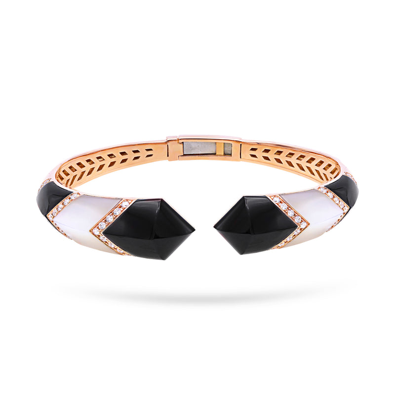 Gradiva Ocean Mist | Diamond Cuff Bracelet | 18K Gold