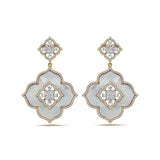 Gradiva Mother of Pearl | Diamond Earrings | 18K Gold