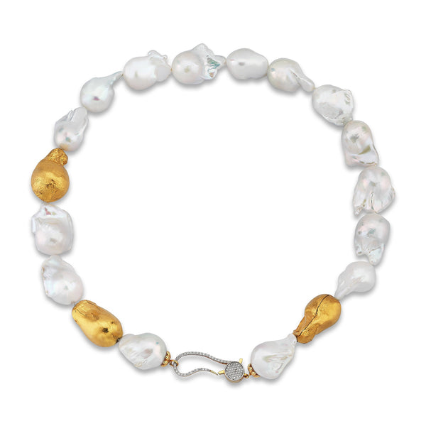 Gradiva Pearls | Diamond Necklace | 18K Gold