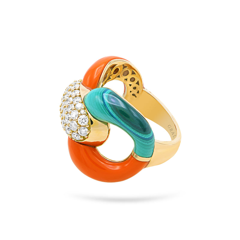 Gradiva Sunburst | Diamond Ring | 18K Gold