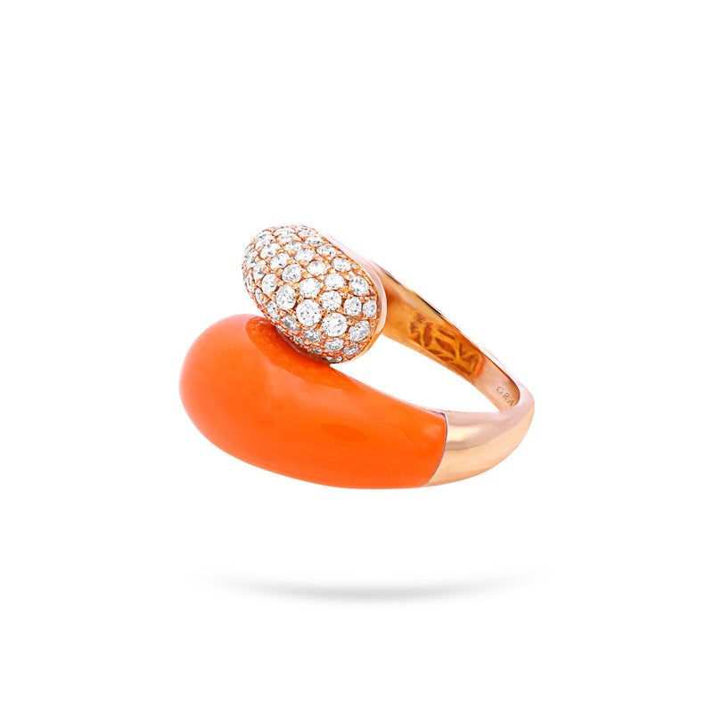 Gradiva Coral Breeze | Diamond Ring | 18K Gold