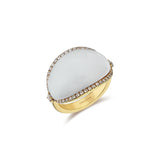 Gradiva Mother of Pearl | Diamond Ring | 18K Gold