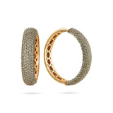 Gradiva Pavé Hoops | Doğal Pırlanta Mücevher Küpe