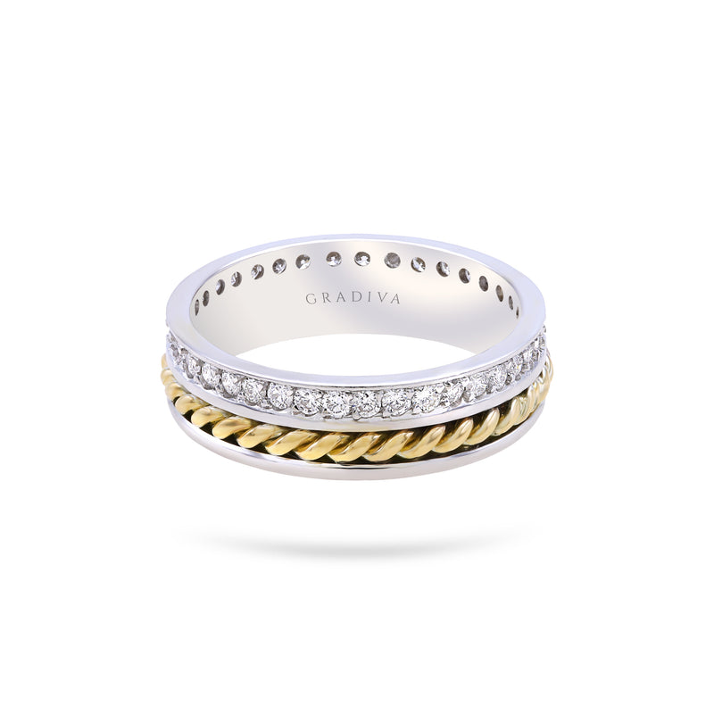 Gradiva Wedding Band | Diamond Ring | 14K Gold