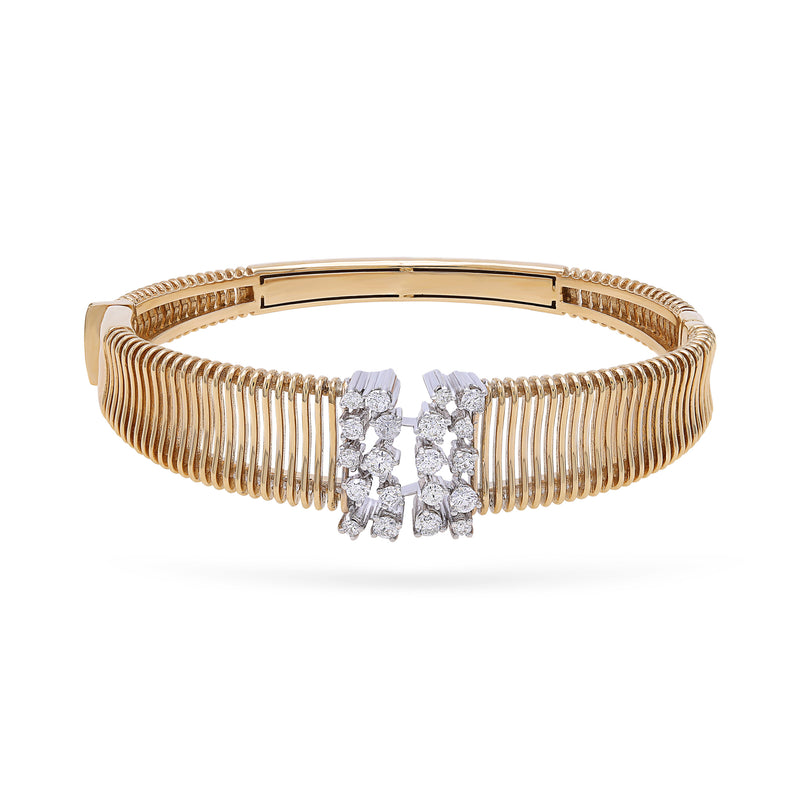 Gradiva Accordion | Diamond Bracelet | 18K Gold