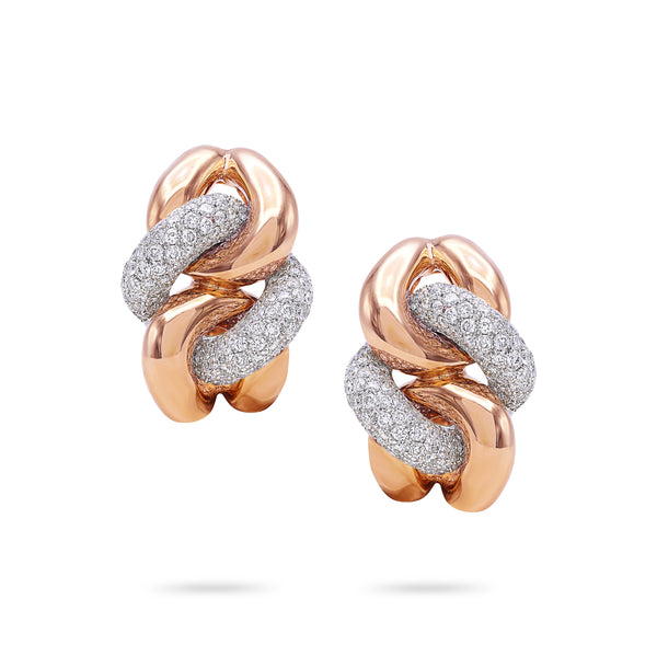 Gradiva Chains | Diamond Earrings | 18K Gold