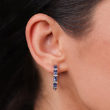 Gradiva Imperial Sapphire | Diamond Earrings | 0.67 Cts. | 18K Gold