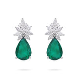 Gradiva Royal Emerald | Diamond Earrings | 18K Gold