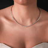 Gradiva Tennis Necklace | Diamond Necklace | 18K Gold