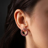 Gradiva Raspberry | Diamond Earrings | 0.87 Cts. | 18K Gold