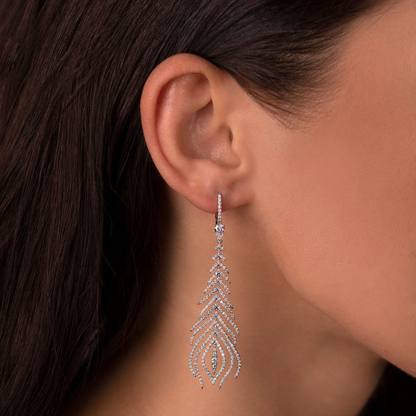 Gradiva Pine | Diamond Earrings | 2.4 Cts. | 14K Gold