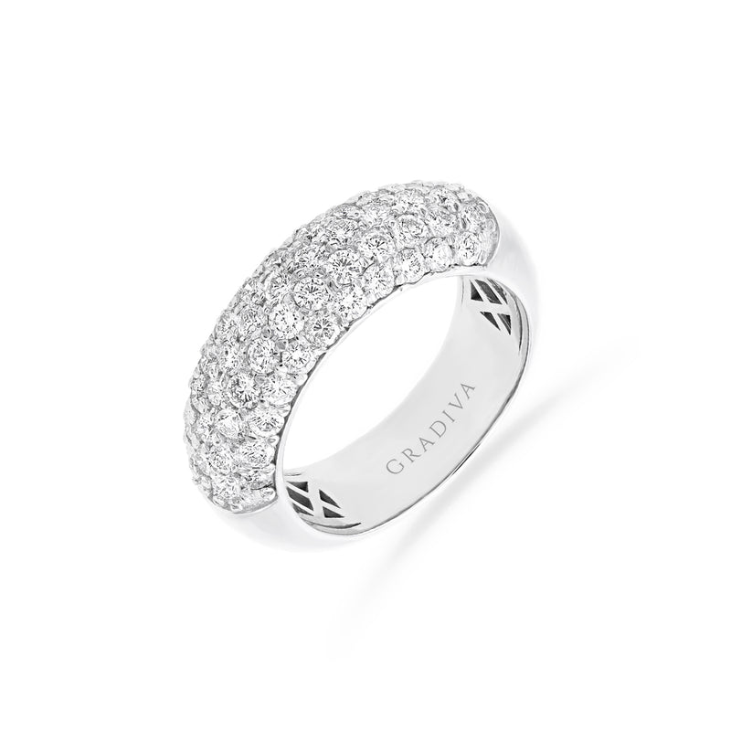 Gradiva Half Eternity | Diamond Ring | 14K Gold